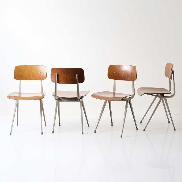 Hauptbild zu Objekt, Eight chairs 'Result', 1958 (design), Friso Kramer, Ahrend Cirkel, Den Haag, 179A 234