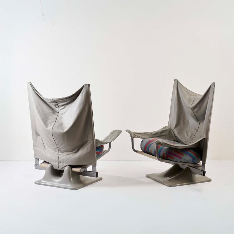 Bild 2 zu Objekt, Two armchairs 'AEO', 1973 (design), Gruppo Archizoom,Andrea Branzi,Paolo Deganello,Gilberto Corretti,,Massimo Morrozzi,Dario Bartolini,Lucia Bartolini, Cassina, Mailand / Milan, 179A 336