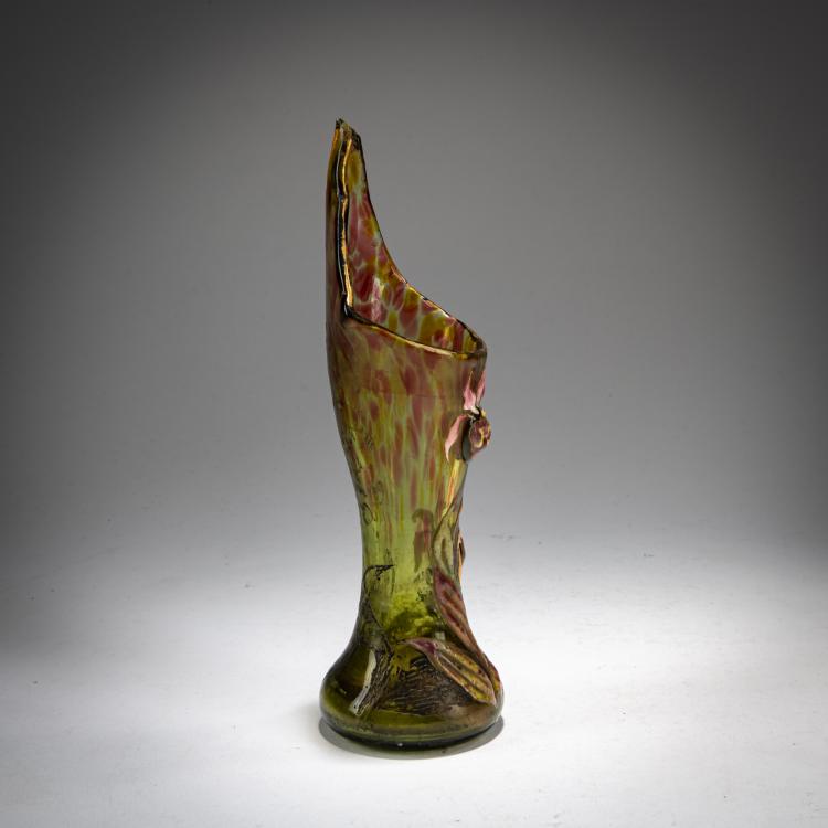 Bild 1 zu Objekt, Small Vase 'Ophrys apifera and Orchis', 1890-94, Emile Gall&eacute;, Gall&eacute;, Nancy, 180A 38