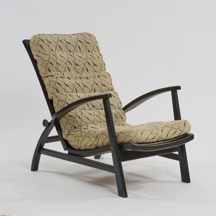 Hauptbild zu Objekt, Armlehnsessel 'Deck chair - Villa', 1930er/40er Jahre, Kooperativa F&ouml;rbundet Interi&ouml;r (KF), Stockholm, 179A 56