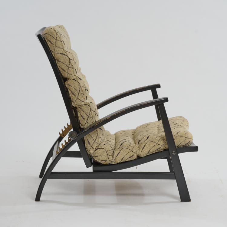 Bild 1 zu Objekt, Armlehnsessel 'Deck chair - Villa', 1930er/40er Jahre, Kooperativa F&ouml;rbundet Interi&ouml;r (KF), Stockholm, 179A 56