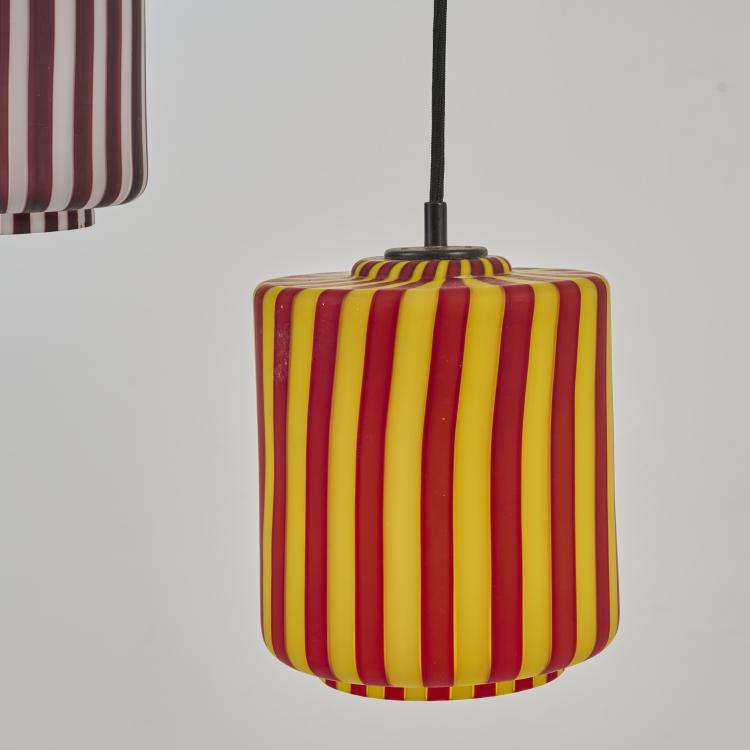 Bild 4 zu Objekt, Deckenleuchte mit zwei Schirmen, 1960er Jahre, Vetreria Vistosi, Murano (zugeschrieben), 179A 257