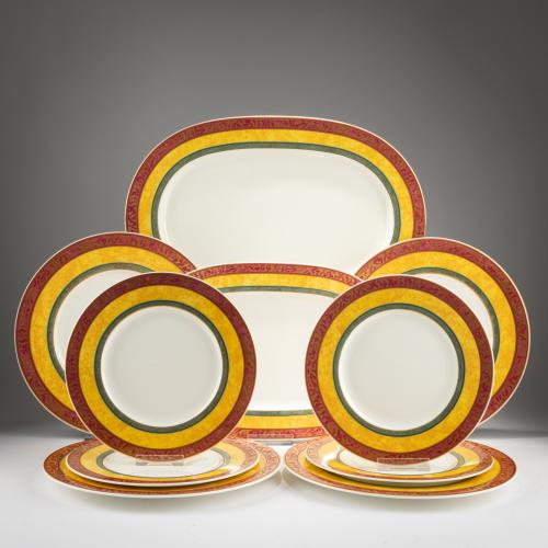 27-piece plate and platter set from the 'My Way' series, 1990s
