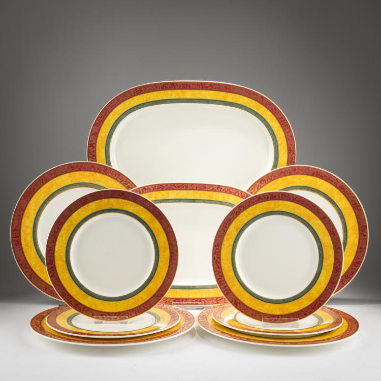 Hauptbild zu Objekt, 27-teiliges Teller- und Plattenset aus der 'My Way'-Serie, 1990er Jahre, Paloma Picasso, Villeroy & Boch, Mettlach, 179A 153
