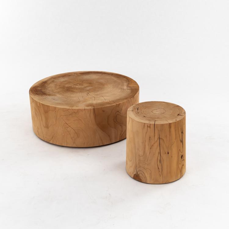 Bild 3 zu Objekt, Zwei Beistelltische 'Eco' und 'Legno Vivo', 2007/2010 (Entwurf), Riva 1920, Cant&ugrave;, 179A 417