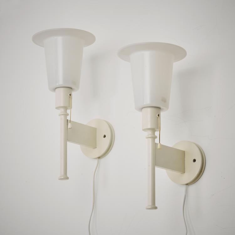 Hauptbild zu Objekt, Two wall lights, c. 1968, &Ouml;sten Kristiansson,Uno Kristiansson, Luxus, Vittsj&ouml;, 179A 316