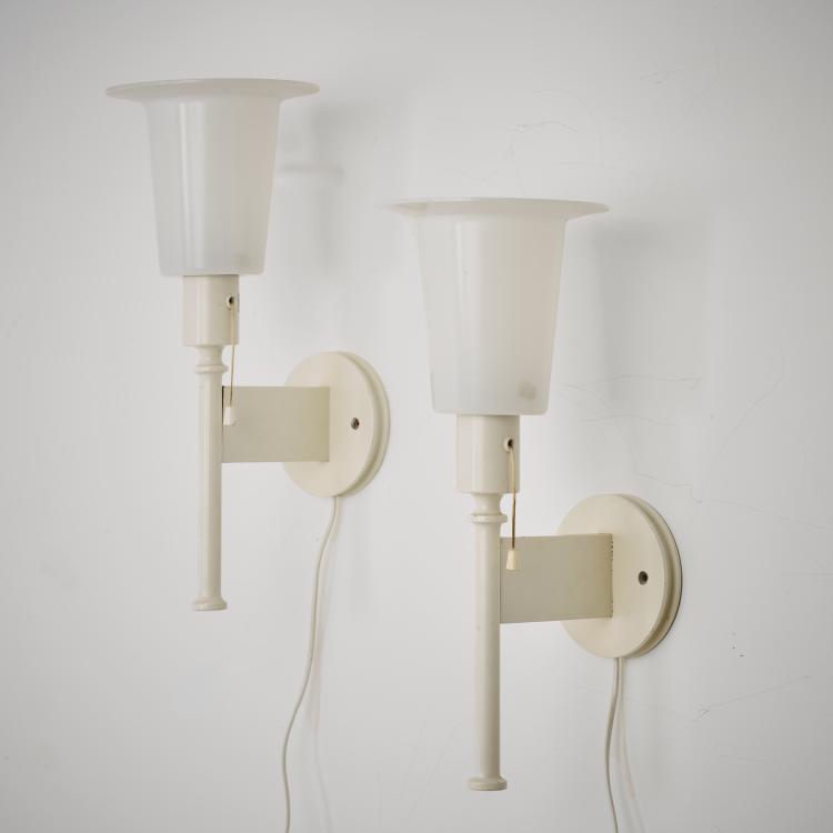 Bild 1 zu Objekt, Two wall lights, c. 1968, &Ouml;sten Kristiansson,Uno Kristiansson, Luxus, Vittsj&ouml;, 179A 316