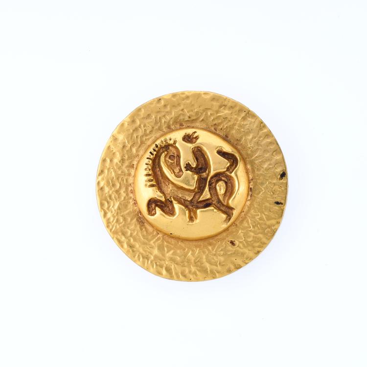 Hauptbild zu Objekt, Brooch 'Cavalier', 1950s, Line Vautrin, 180C 705