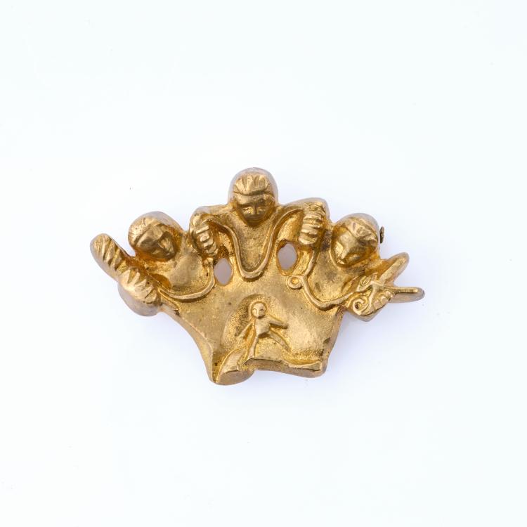Hauptbild zu Objekt, Brooch 'Naissance', 1950s, Line Vautrin, 180C 706