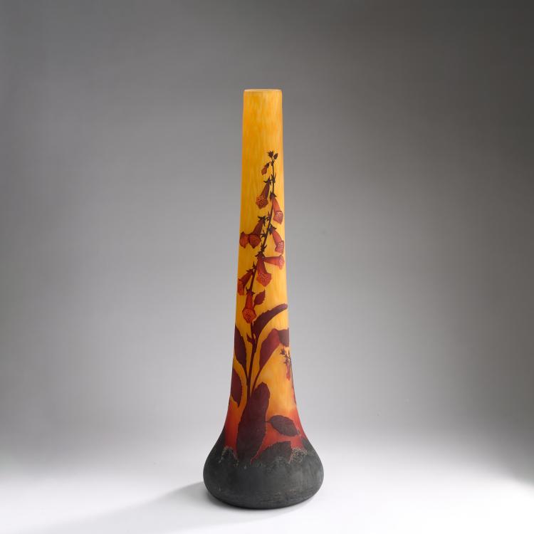 Bild 3 zu Objekt, Hohe Vase 'Digitales', um 1913, Daum Fr&egrave;res, Nancy, 180A 25