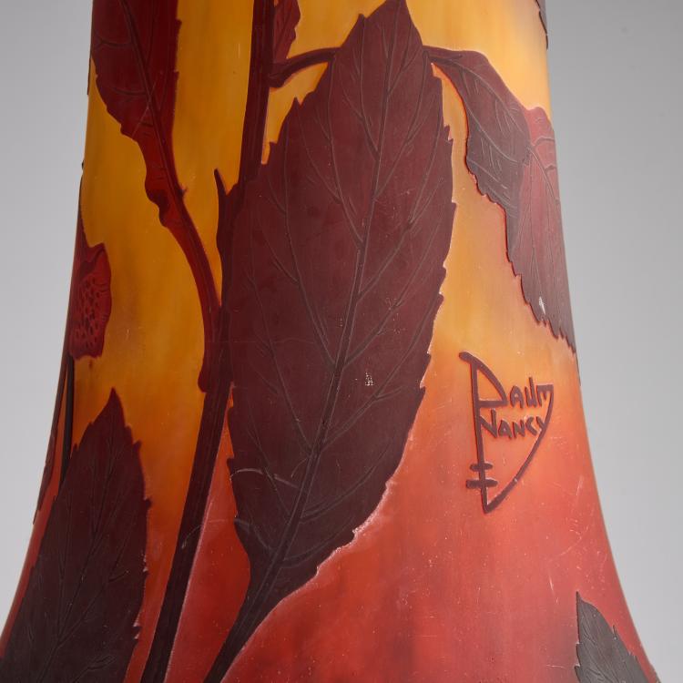 Bild 4 zu Objekt, Hohe Vase 'Digitales', um 1913, Daum Fr&egrave;res, Nancy, 180A 25