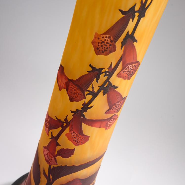 Bild 5 zu Objekt, Hohe Vase 'Digitales', um 1913, Daum Fr&egrave;res, Nancy, 180A 25