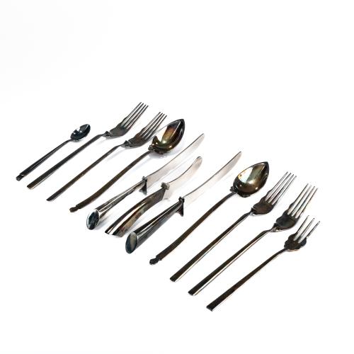 Eight pieces from the 'Alix' cutlery set, c. 1989