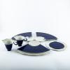 Six pieces 'Albertine' tableware from the 'Follies' series, 1989