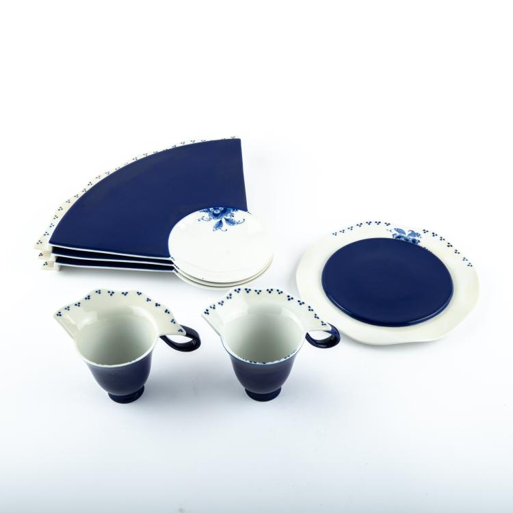 Bild 2 zu Objekt, Sechs Teile aus dem Service 'Albertine' 1989, Bořek &Scaron;&iacute;pek, Driade, Corsico; Porceleyne Fles, Delft, 179A 184