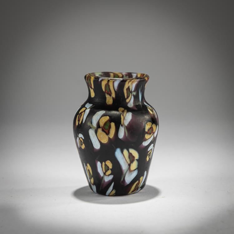 Hauptbild zu Objekt, Miniature 'Millefiori' vase, c. 1905, Toso, Fratelli, Murano, 181B 538