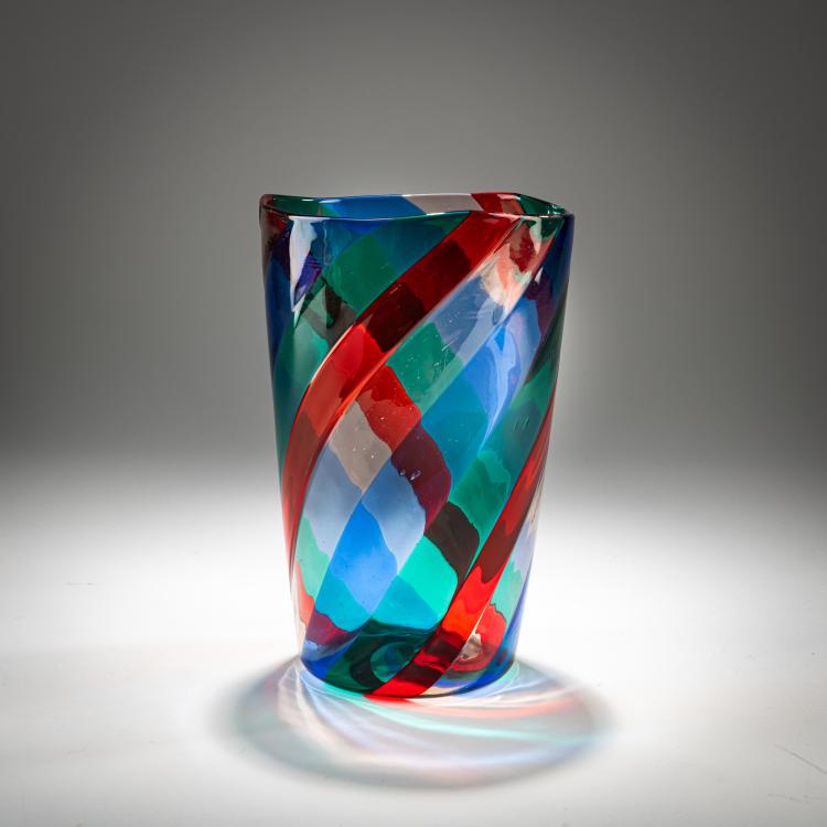 Hauptbild zu Objekt, Vase 'A canne ritorte', 1951, Fulvio Bianconi, Venini, Murano, 181B 681