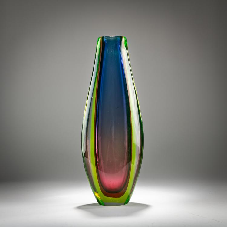 Hauptbild zu Objekt, Vase 'Sommerso', 1960s, Arte Nuova, Pustetto & Zanetti, Murano, 181B 606