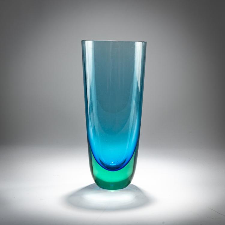 Bild 2 zu Objekt, Vase 'Sommerso verde blu', 1955/56, Flavio Poli, Seguso s.r.l., Murano, 181B 647