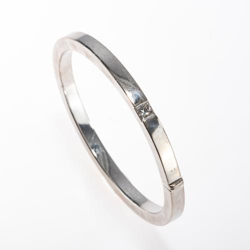 Vintage Armreif 'Tank' mit Diamant, 1997