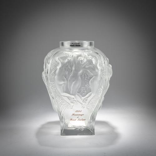 Vase 'Hommage à René Lalique‘, 1995