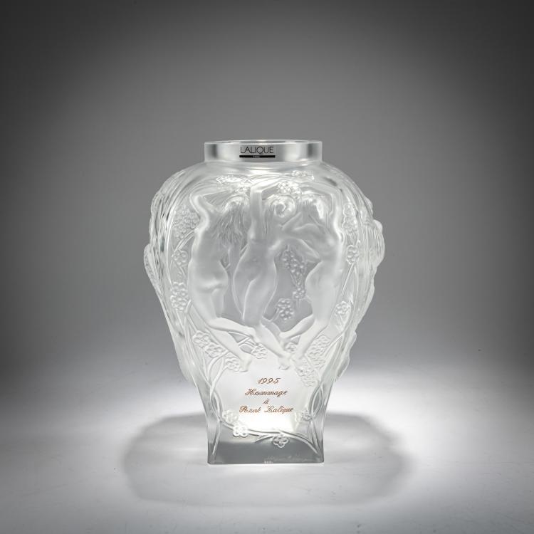 Hauptbild zu Objekt, Vase 'Hommage &agrave; Ren&eacute; Lalique&lsquo;, 1995, Lalique, Paris, 181A 116
