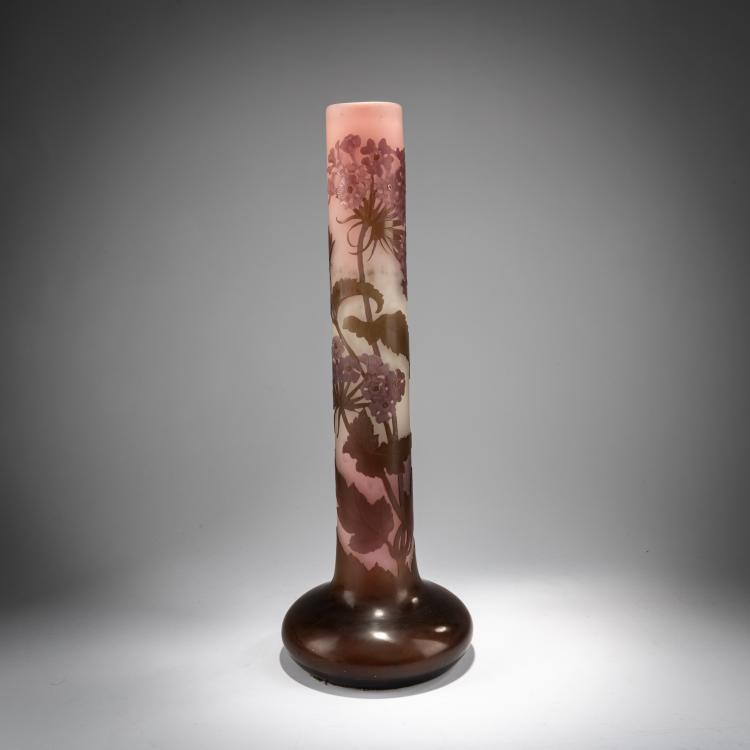 Hauptbild zu Objekt, Stangenvase 'Primev&egrave;res', 1905-08, Gall&eacute;, Nancy, 180A 54