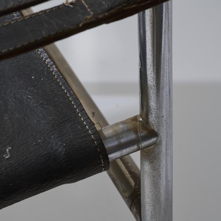 Bild 3 zu Objekt, Armchair 'LC 1', 1928 (design), Pierre Jeanneret,Charlotte Perriand,Le Corbusier Charles-&Eacute;douard Jeanneret-Gris, Weber, Heidi, Z&uuml;rich (zugeschrieben), 180B 430