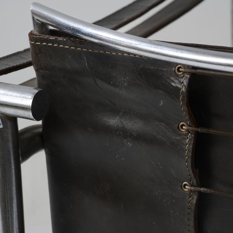 Bild 4 zu Objekt, Armchair 'LC 1', 1928 (design), Pierre Jeanneret,Charlotte Perriand,Le Corbusier Charles-&Eacute;douard Jeanneret-Gris, Weber, Heidi, Z&uuml;rich (zugeschrieben), 180B 430