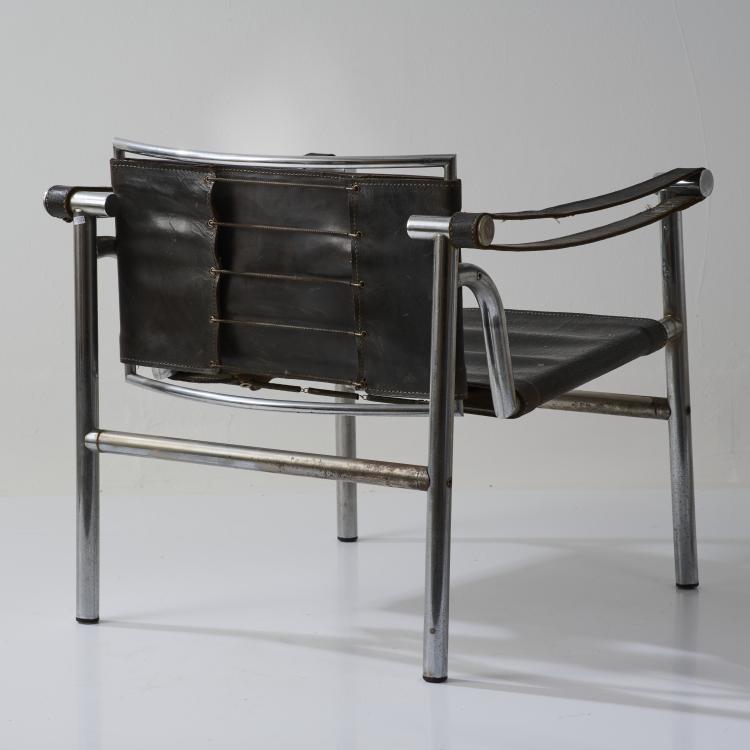 Bild 7 zu Objekt, Armchair 'LC 1', 1928 (design), Pierre Jeanneret,Charlotte Perriand,Le Corbusier Charles-&Eacute;douard Jeanneret-Gris, Weber, Heidi, Z&uuml;rich (zugeschrieben), 180B 430