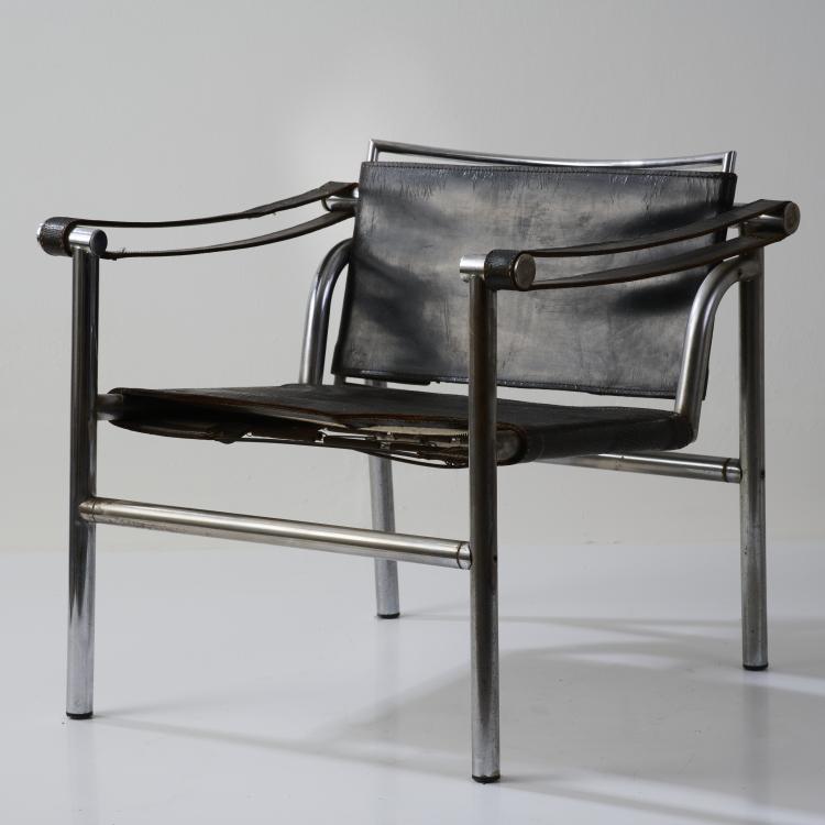 Bild 8 zu Objekt, Armchair 'LC 1', 1928 (design), Pierre Jeanneret,Charlotte Perriand,Le Corbusier Charles-&Eacute;douard Jeanneret-Gris, Weber, Heidi, Z&uuml;rich (zugeschrieben), 180B 430