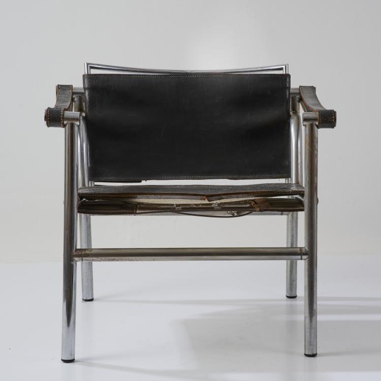 Bild 9 zu Objekt, Armchair 'LC 1', 1928 (design), Pierre Jeanneret,Charlotte Perriand,Le Corbusier Charles-&Eacute;douard Jeanneret-Gris, Weber, Heidi, Z&uuml;rich (zugeschrieben), 180B 430