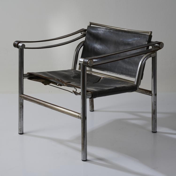 Bild 2 zu Objekt, Armlehnsessel 'LC 1', 1928 (Entwurf), Pierre Jeanneret,Charlotte Perriand,Le Corbusier Charles-&Eacute;douard Jeanneret-Gris, Weber, Heidi, Z&uuml;rich (zugeschrieben), 179A 49