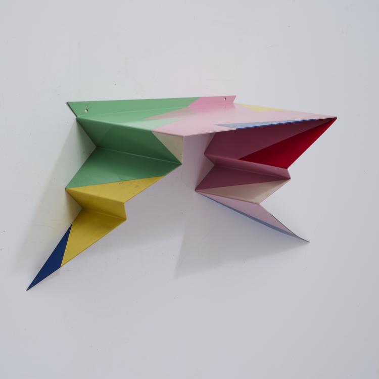 Hauptbild zu Objekt, Wandkonsole 'Bracchino', 1984, Bruno Gregori,Alessandro Mendini, Zabro / Nuova Alchimia, Mailand, 179A 383