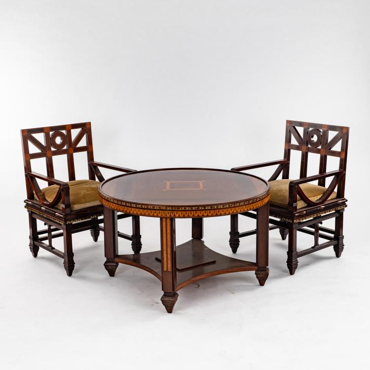 Bild 6 zu Objekt, Vierteilige Einrichtung aus dem Empfangszimmer auf der Dritten Deutschen Kunstgewerbeausstellung, Dresden, 1905/06, Peter Behrens, 180B 409