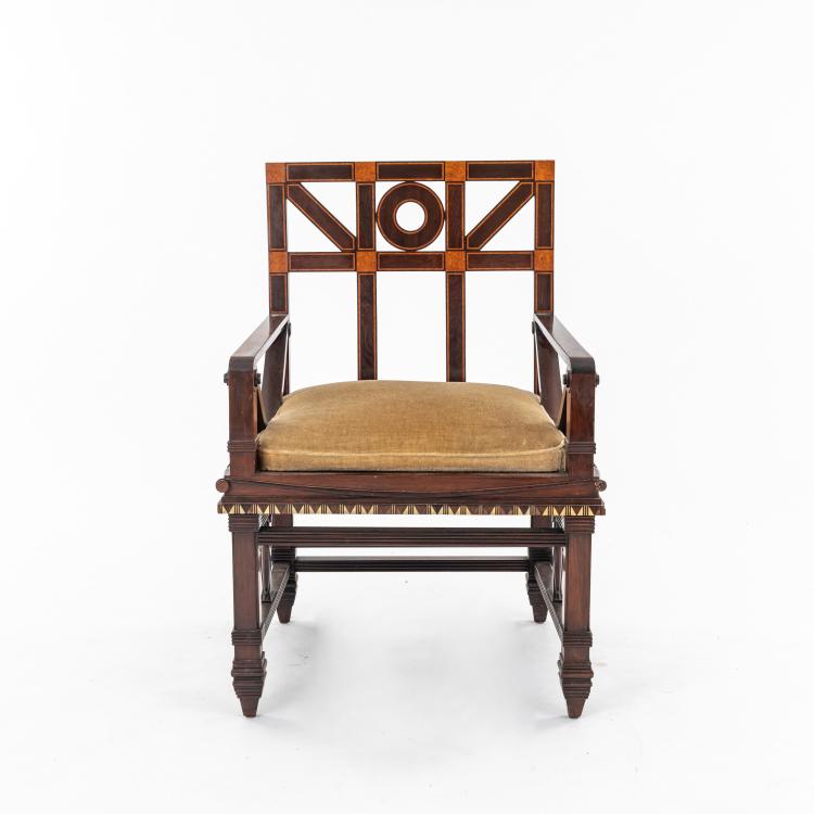 Bild 7 zu Objekt, Vierteilige Einrichtung aus dem Empfangszimmer auf der Dritten Deutschen Kunstgewerbeausstellung, Dresden, 1905/06, Peter Behrens, 180B 409