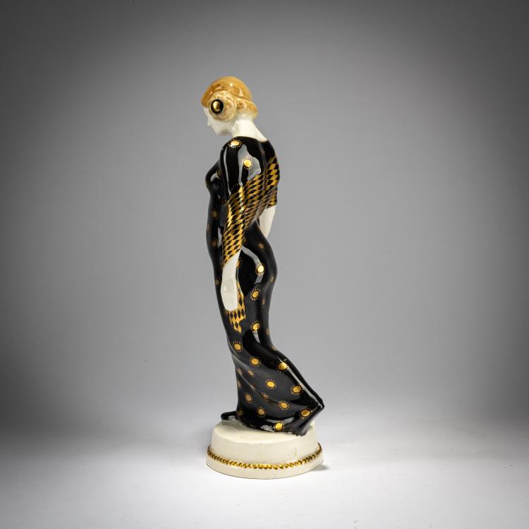 Bild 2 zu Objekt, Schreitende Dame, um 1913, Keramische Werkgenossenschaft, Wien / Vienna, 180A 339
