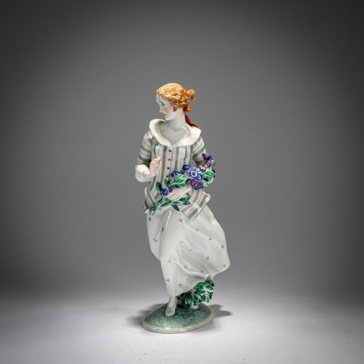 Bild 3 zu Objekt, 'Lady with a Flower Garland', c. 1930, Ida Schwetz-Lehmann, Augarten, Wien / Vienna, 180A 241