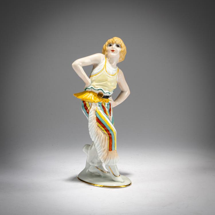 Hauptbild zu Objekt, 'Bubikopf (Lo Hesse)', c. 1923, Constantin Holzer-Defanti, Rosenthal, Selb, 180A 287