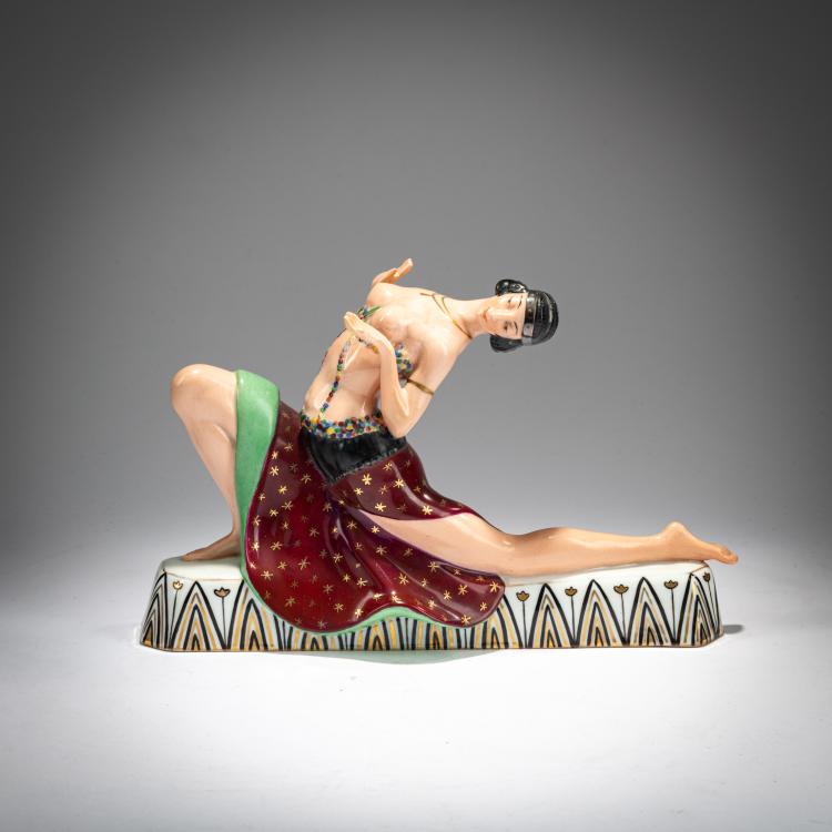 Hauptbild zu Objekt, 'Spagatt&auml;nzerin', 1919-26, Fraureuth, Porzellanfabrik, 180A 256