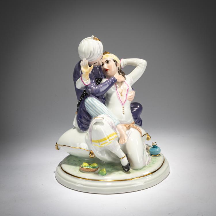 Bild 1 zu Objekt, 'Persisches Liebespaar', 1921/22, Richard F&ouml;rster, Rosenthal, Selb, 180A 285