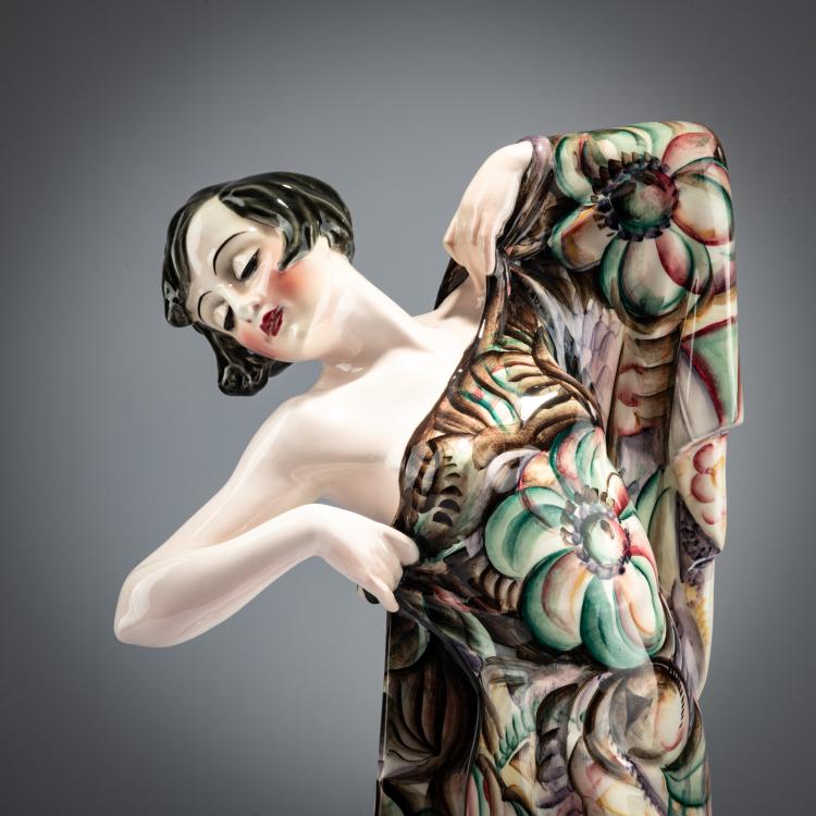 Bild 1 zu Objekt, 'T&auml;nzerin', um 1922, Josef Lorenzl, Keramos, Wien / Vienna, 180A 341