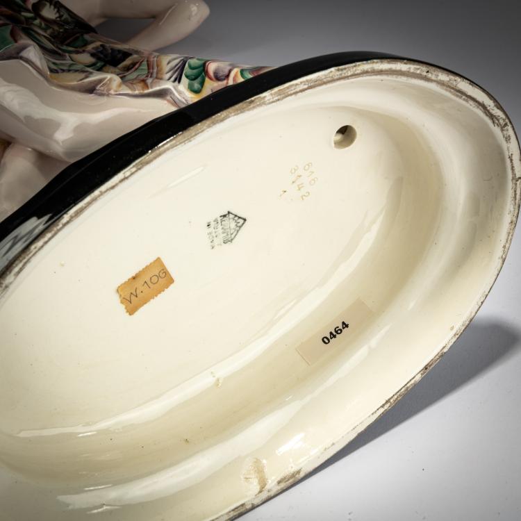 Bild 4 zu Objekt, 'T&auml;nzerin', um 1922, Josef Lorenzl, Keramos, Wien / Vienna, 180A 341