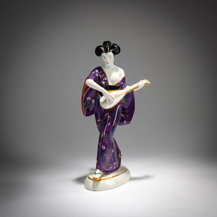 Hauptbild zu Objekt, Japanerin' aus dem 'Hochzeitszug', 1909, Adolph Amberg, Berlin, StPM, 180A 253