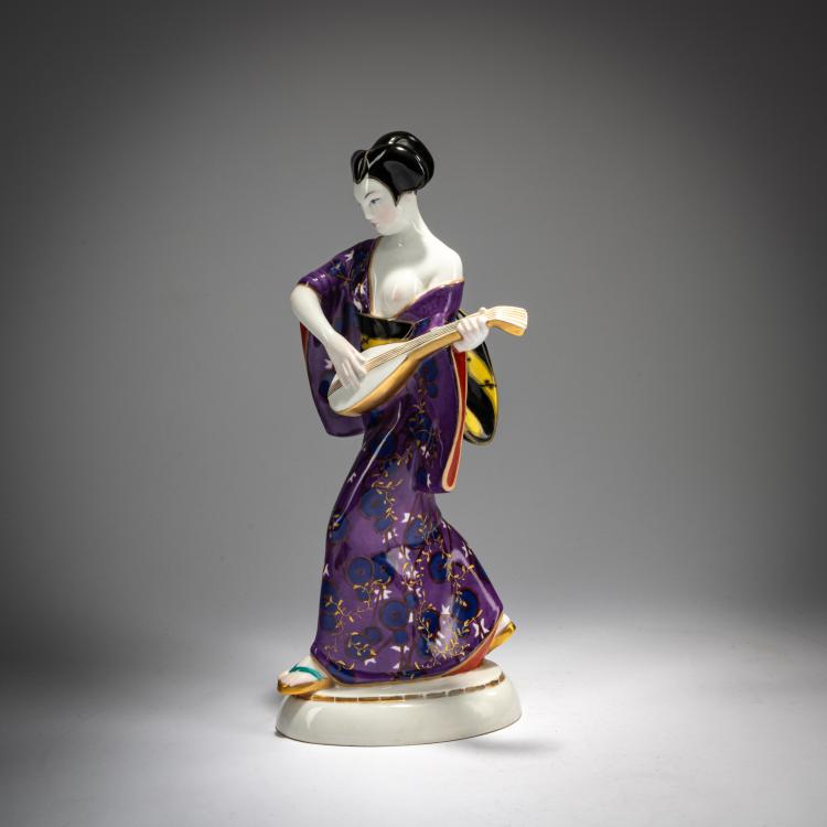 Bild 1 zu Objekt, Japanerin' aus dem 'Hochzeitszug', 1909, Adolph Amberg, Berlin, StPM, 180A 253