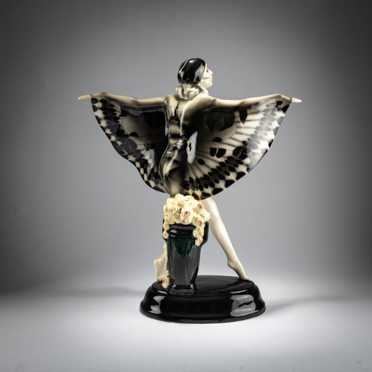 Bild 1 zu Objekt, 'Gefangener Vogel' (Niddy Impekhoven), um 1922, Josef Lorenzl, Goldscheider, Wien / Vienna, 180A 314