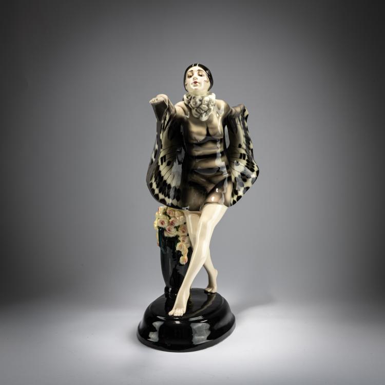 Bild 2 zu Objekt, 'Gefangener Vogel' (Niddy Impekhoven), um 1922, Josef Lorenzl, Goldscheider, Wien / Vienna, 180A 314