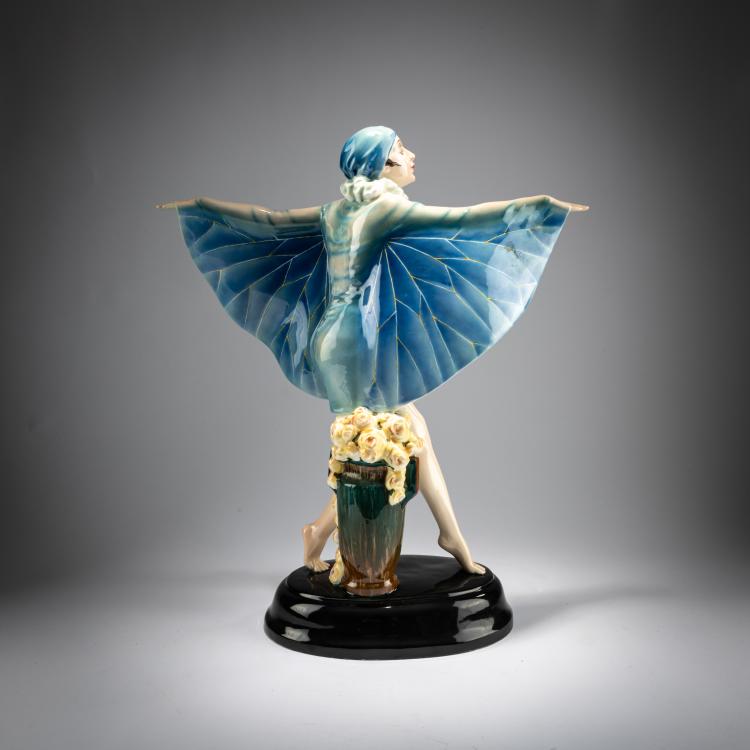 Bild 2 zu Objekt, 'Gefangener Vogel' (Niddy Impekhoven), um 1922, Josef Lorenzl, Goldscheider, Wien / Vienna, 180A 315