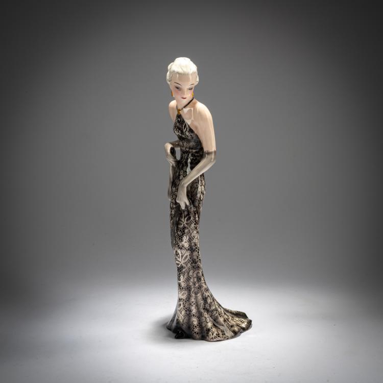 Hauptbild zu Objekt, 'Abendkleid', um 1935, Josef Lorenzl, Goldscheider, Wien / Vienna, 180A 332