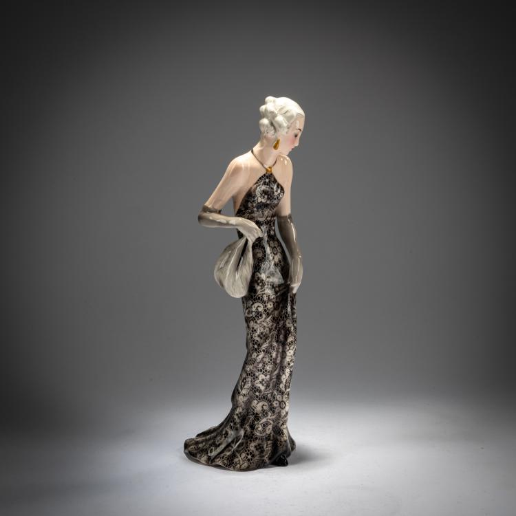 Bild 2 zu Objekt, 'Abendkleid', um 1935, Josef Lorenzl, Goldscheider, Wien / Vienna, 180A 332